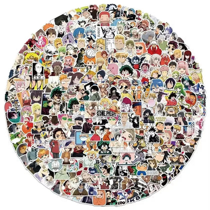 Mixed Anime Waterproof Sticker Set 100 300 Pieces