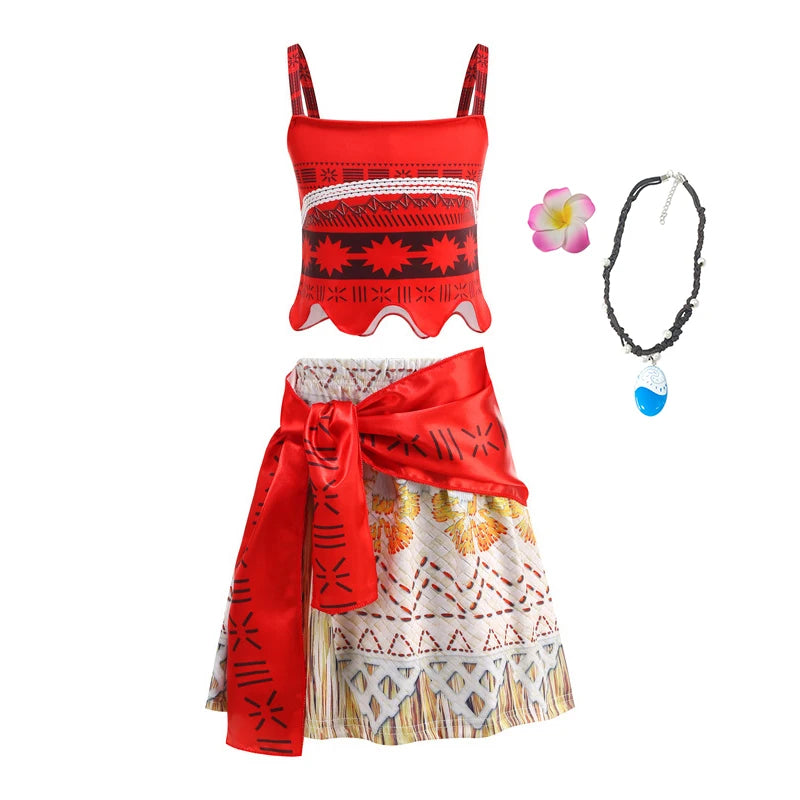 Disney Moana 2 Ocean Adventure Costume Dress For Girls