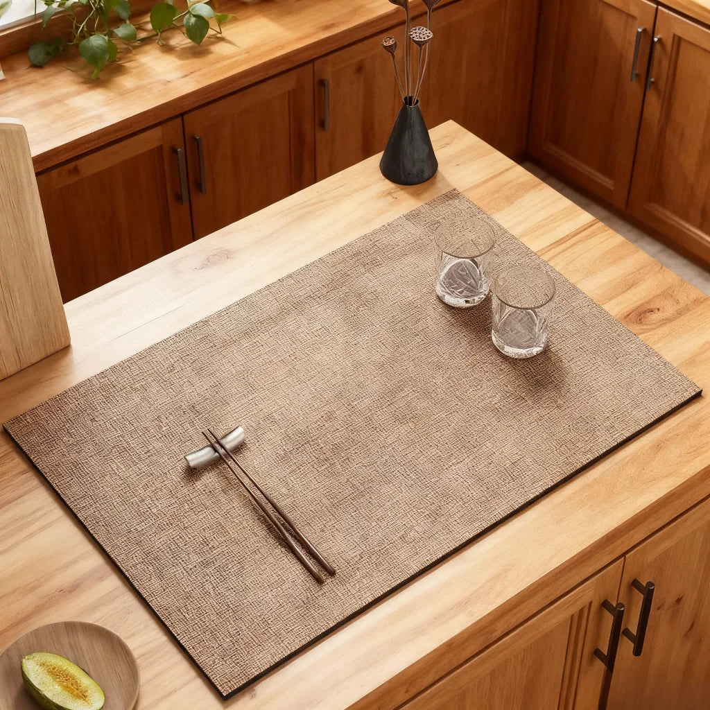 Square Diatomaceous Non-Slip Absorbent Placemat