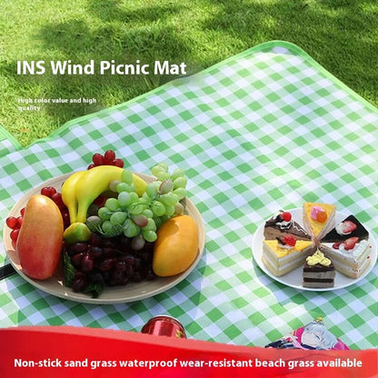 Foldable Picnic Mat Portable Sand Beach Mats Non Woven Fabric Thicken Tent Camping Blanket Pad Moisture Proof Outdoor Picnic Mat