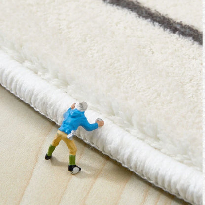 Modern Irregular Shape Fluffy Plush Area Rug