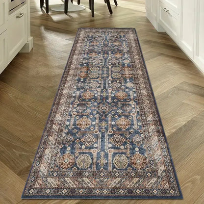 VIKAMA Vintage Washable Non-Slip Hallway Runner Rug