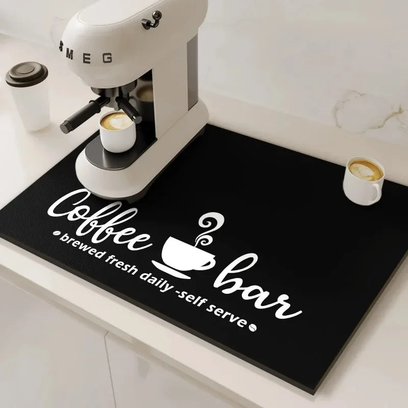 VIKAMA Coffee Machine Absorbent Kitchen Drying Mat