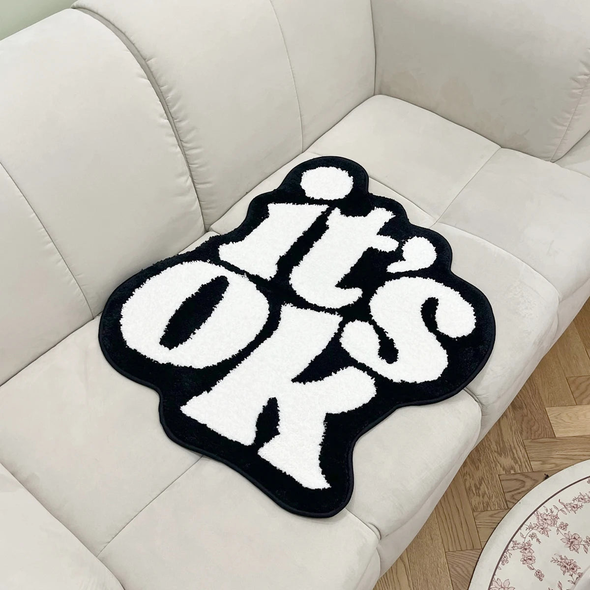 “It’s OK” Tufted Fluffy Plush Rug