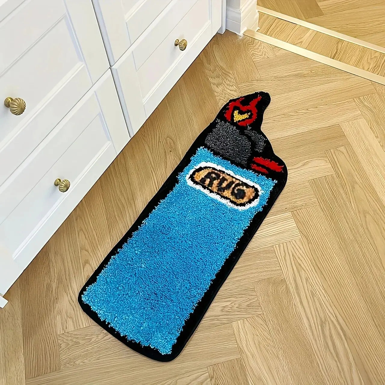 Lighter Shaped Tufted Decorative Rug
