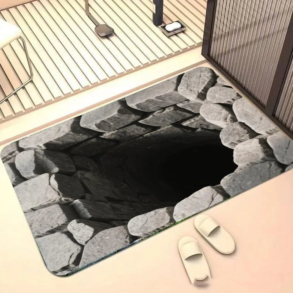 3D Optical Illusion Pond Effect Door Mat
