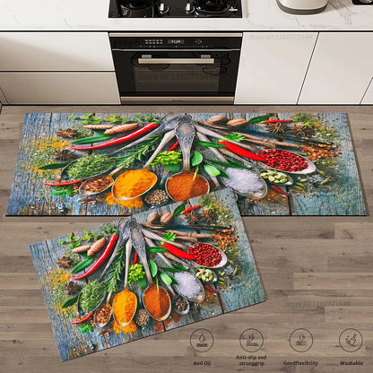 High Quality Kitchen Mat Absorbent Non-Slip Washable Long Rug Bathroom Living Room Entrance Doormat Anti-Fatigue Carpet Home Decor