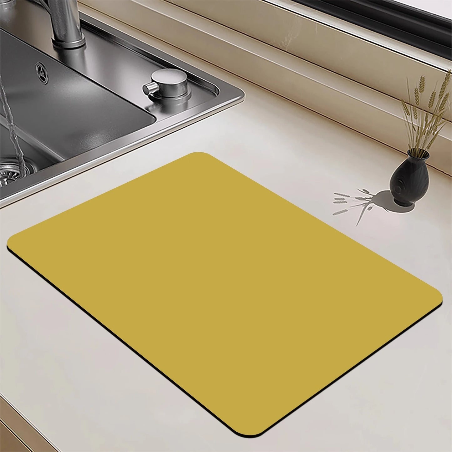VIKAMA Absorbent Dish Drying Kitchen Mat