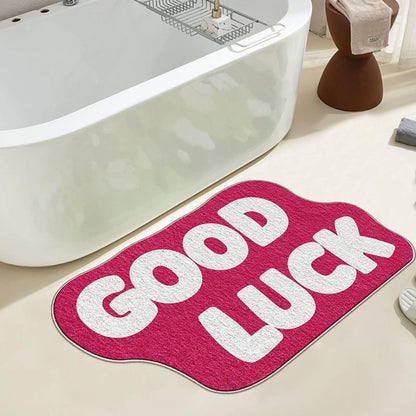 VIKAMA English Dopamine Cashmere-Feel Washable Door Mat