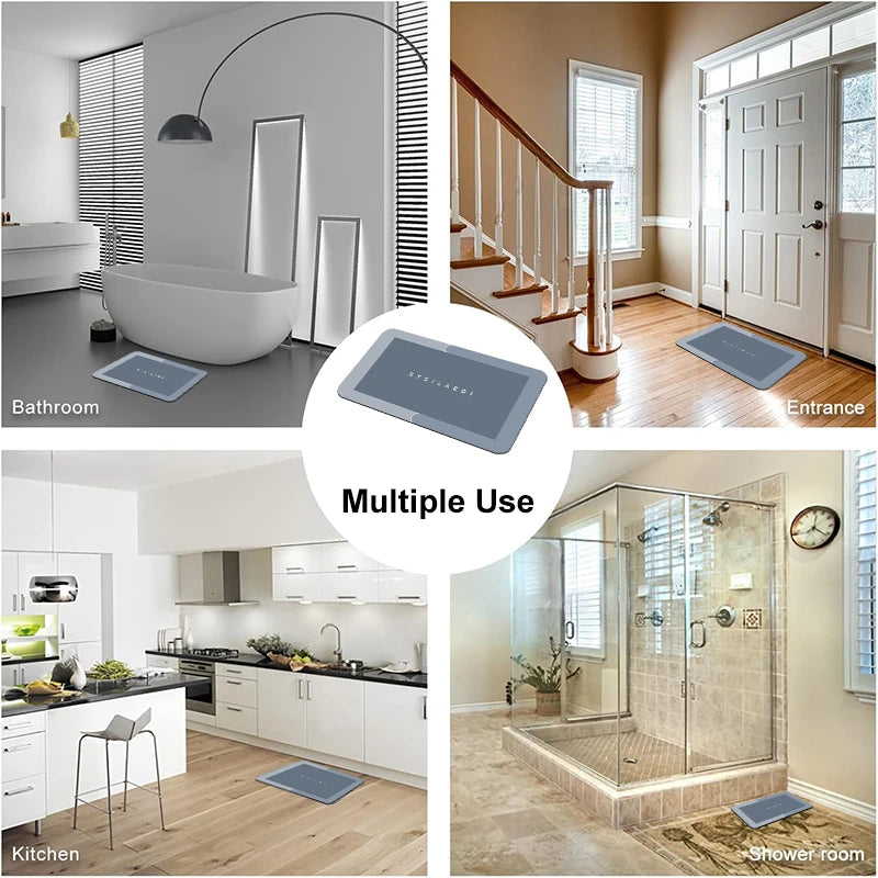 Thick quick-dry non-slip bath mat