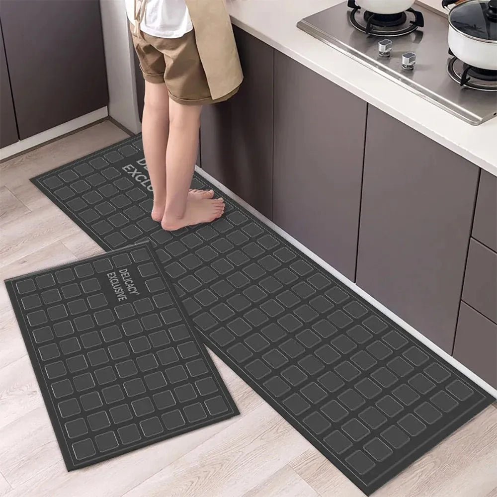 VIKAMA Modern Minimalist Personalized Bathroom Kitchen Doorway Durable Soft Carpet Non-slip Dirty Resistant Home Decoration