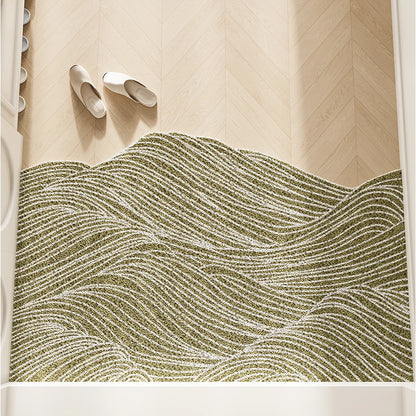 Irregular Silk Ring Entrance Door Mat Anti-Slip Dirt-Resistant Foyer Carpet