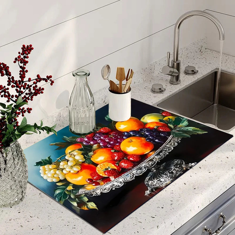 Fruit Absorbent Kitchen Drying Mat
