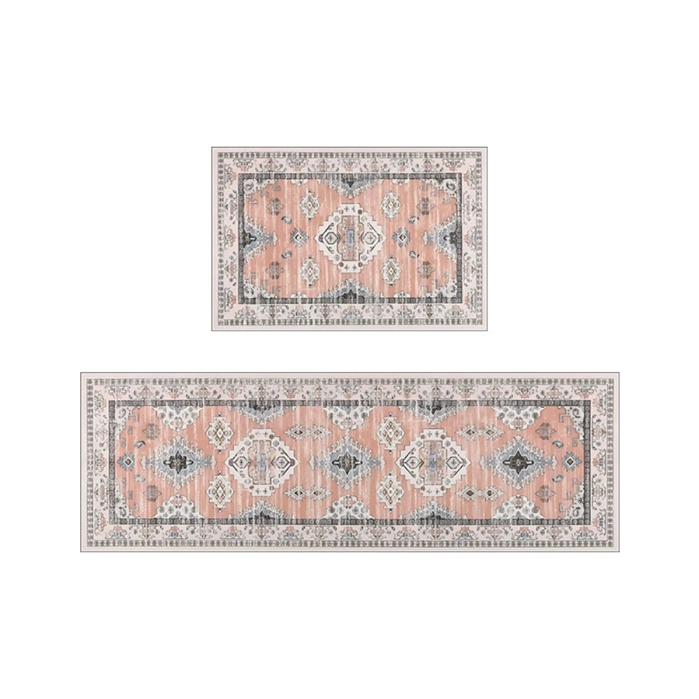VIKAMA Retro Persian Non-Slip Runner Rug
