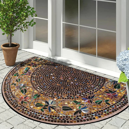 VIKAMA Semi-Circle Mosaic Entry Mat