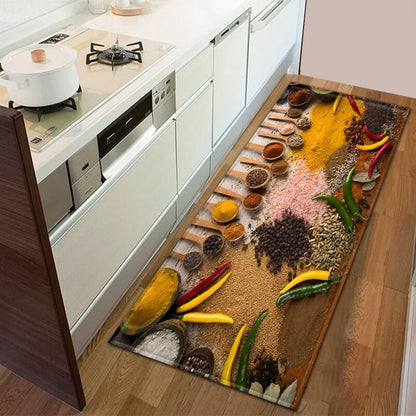 Kitchen Rug Durable Waterproof Non-Slip Large Washable Entrance Doormat Home Floor Carpet House Hold Mat Home Decor