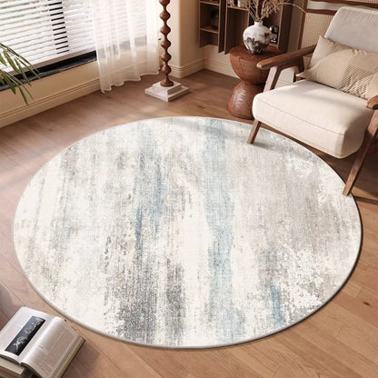 Modern Abstract Round Soft Washable Area Rug