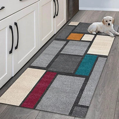 VIKAMA Geometric Non-Slip Floor Mat