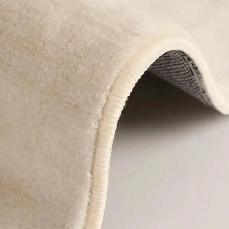 VIKAMA Cream Irregular Living Room Carpet