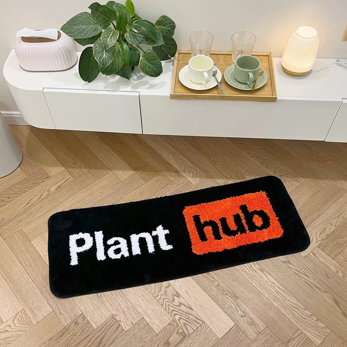 LAKEA Plant Hub Tufted Fluffy Rectangular Rug