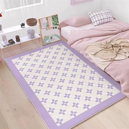 VIKAMA Cream Cashmere Style Bedroom Carpet