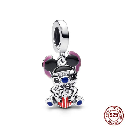 Disney S925 Sterling Silver Charm Beads For Women Bracelet