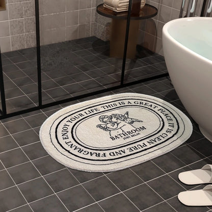 Anti-Slip Soft Bath Floor Mat Angel Pattern Doormat