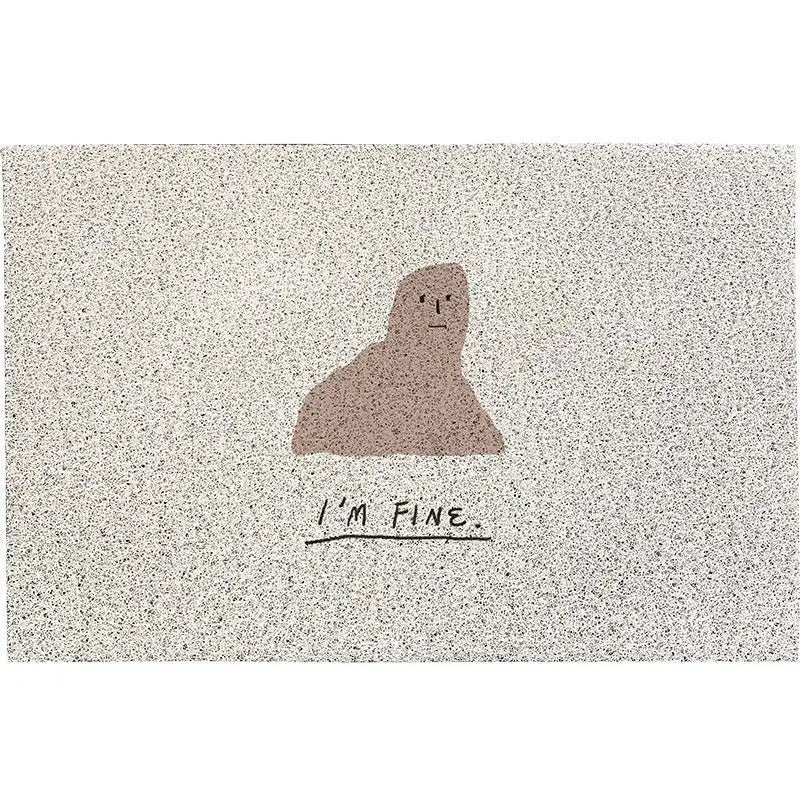 PVC Silk Ring Entrance Floor Mat Dirt-Resistant Wear-Resistant Cartoon Carpet