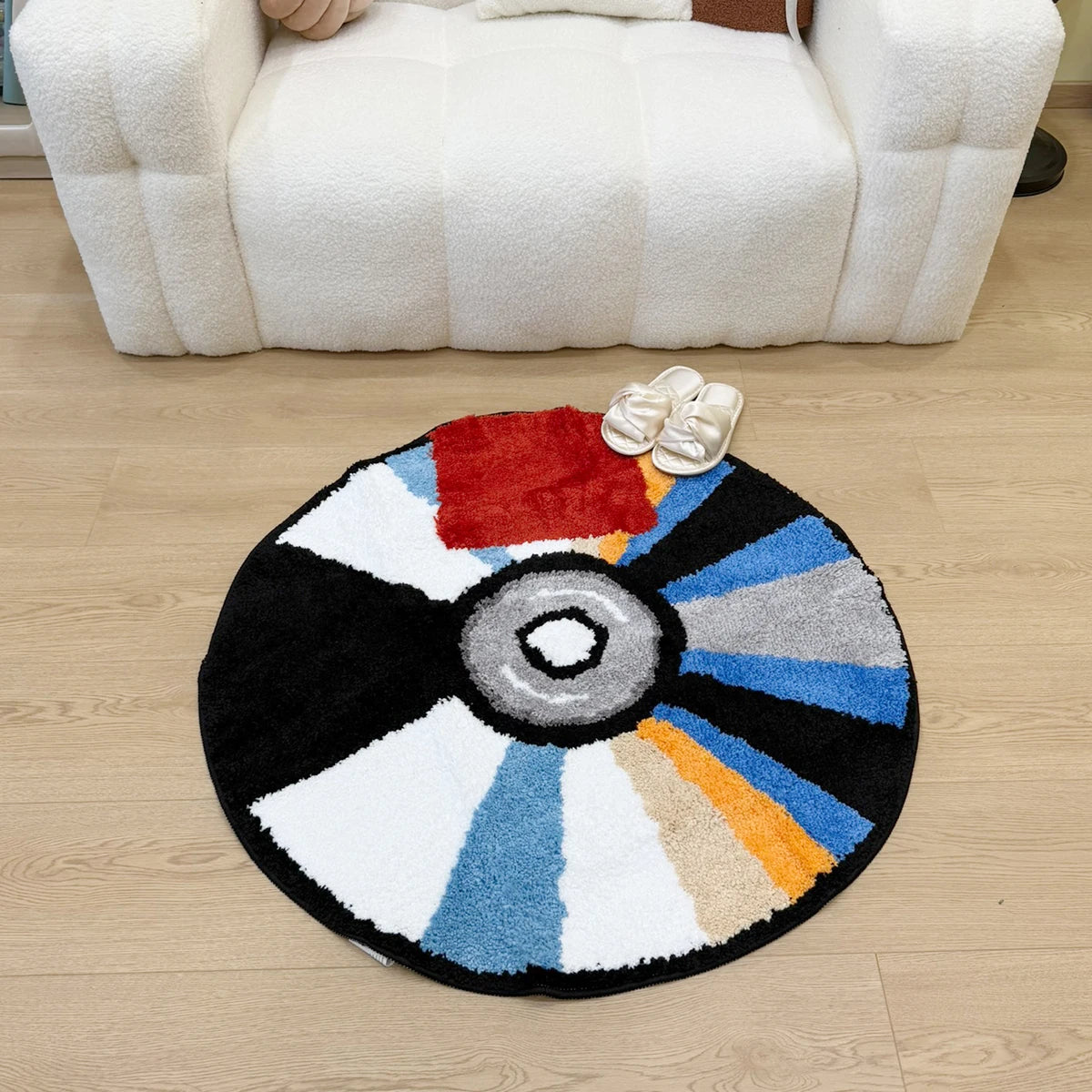 Round CD Tufted Non-Slip Rug