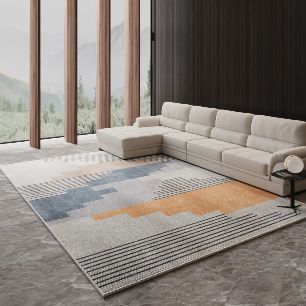 VIKAMA Nordic Light Luxury Large Area Living Room Carpet Sofa Coffee Table Bedroom Floor Mat