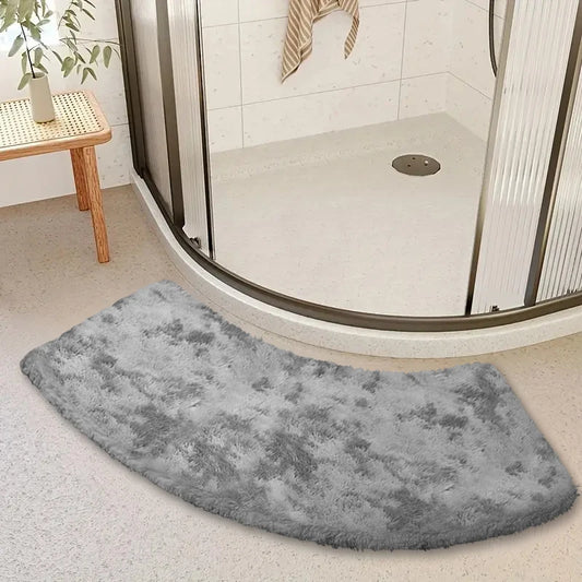 Arched Wool Non-Slip Absorbent Bathroom Mat