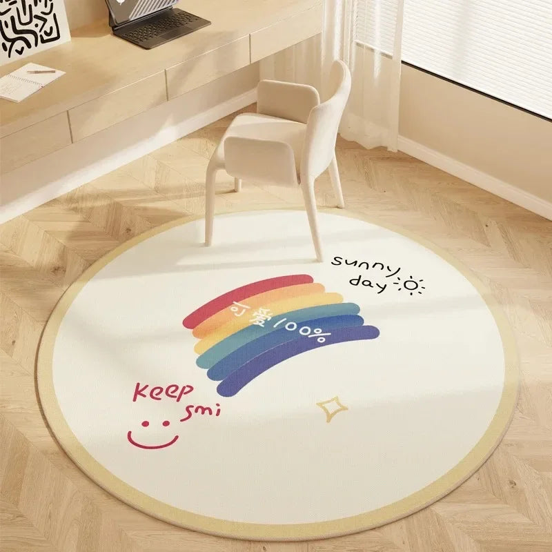 VIKAMA Kids Hopscotch Round Play Rug