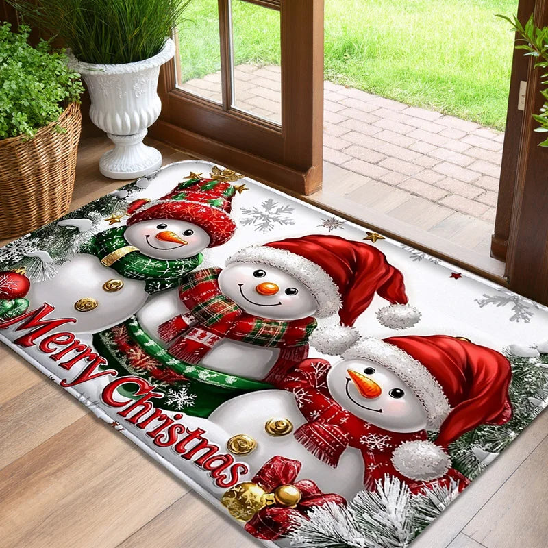 Entrance Non-Slip Floor Mat Water-Absorbent Foot Rug Machine Washable Bedroom Door Mat Home Decor