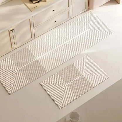 Long diatomite super absorbent non-slip kitchen & bathroom floor mat