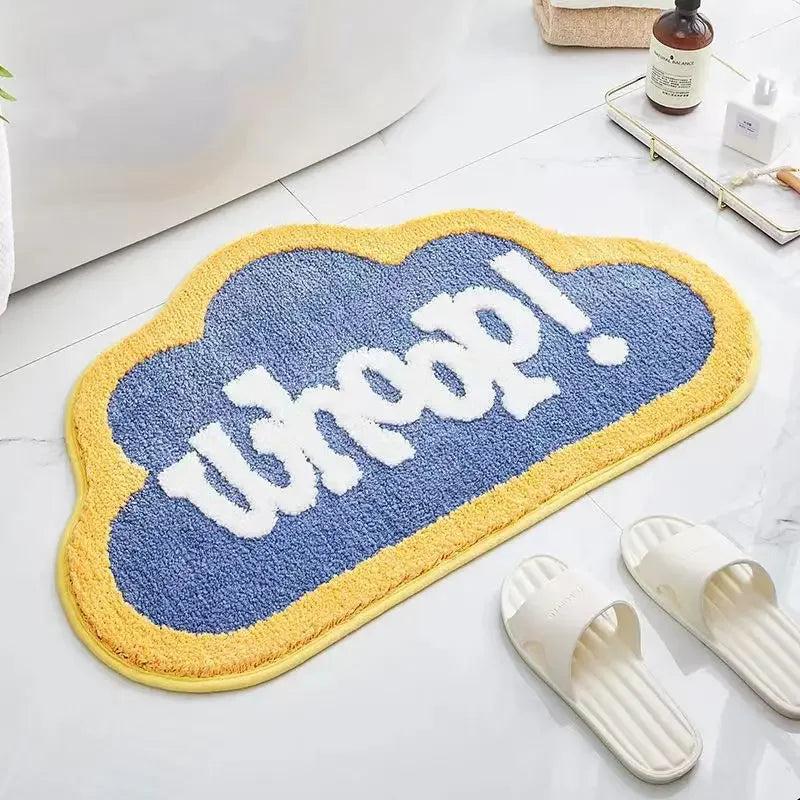 Fruit-style cashmere bathroom absorbent mat