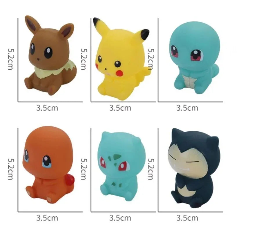 Pokemon Pikachu Bath Toy Set 6PCS