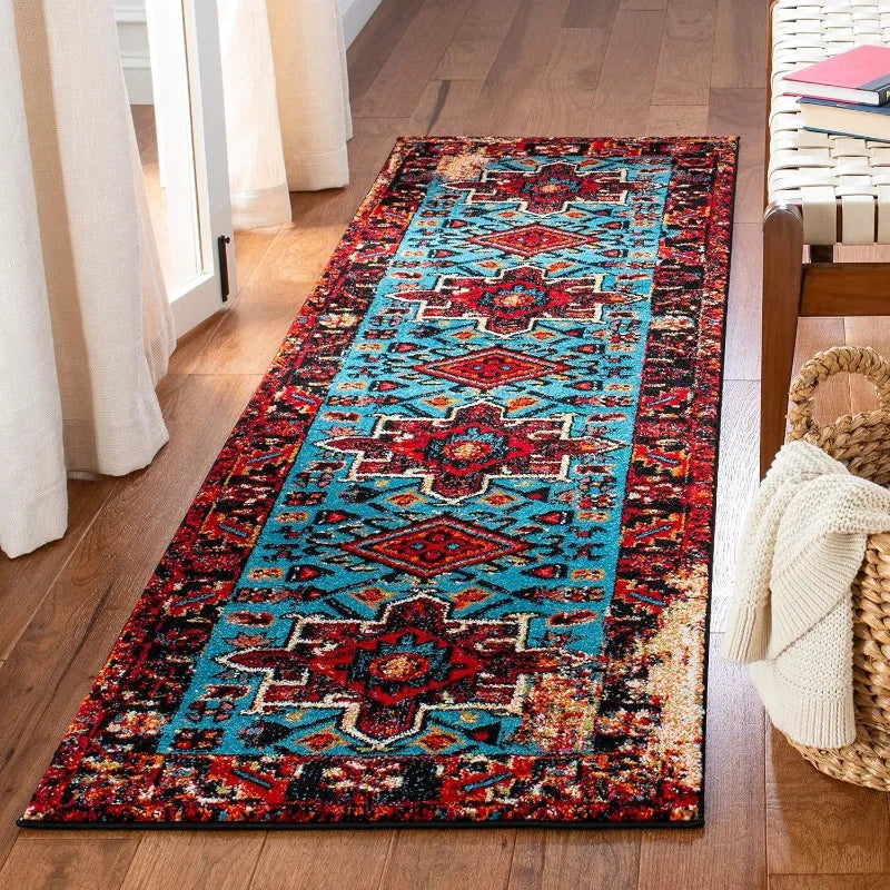 Bohemian Persian Geometric Runner Rug