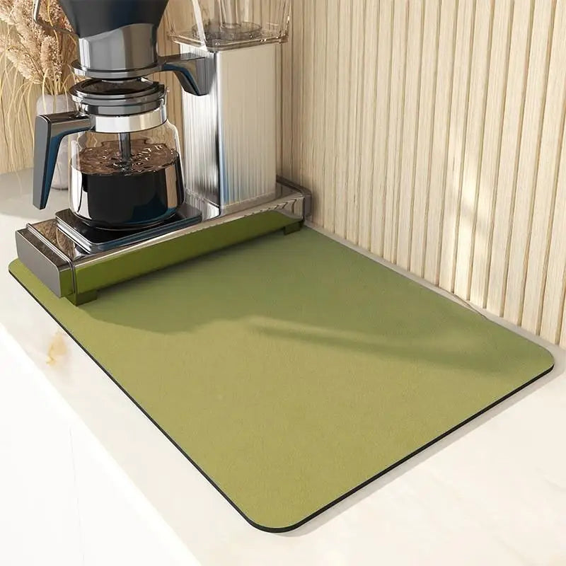 VIKAMA Diatomite Kitchen Mat Drainage Heat-Insulating Non-Slip Bathroom Doormat Home Decor