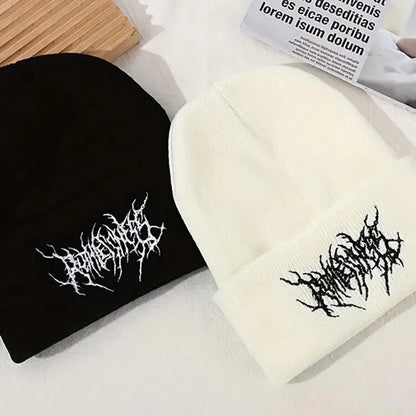 Gothic Knit Beanie Hat