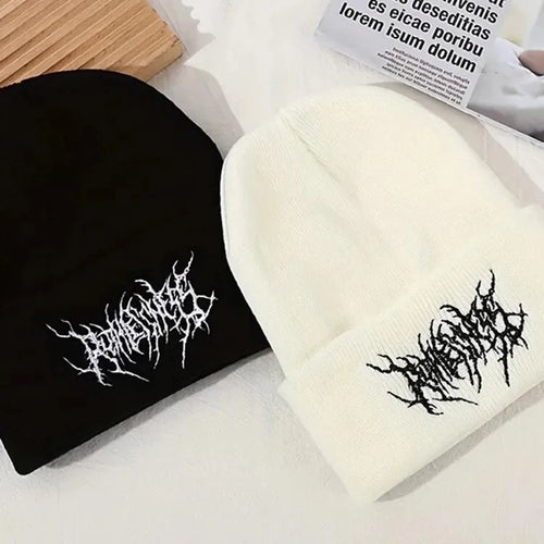 Gothic Knit Beanie Hat