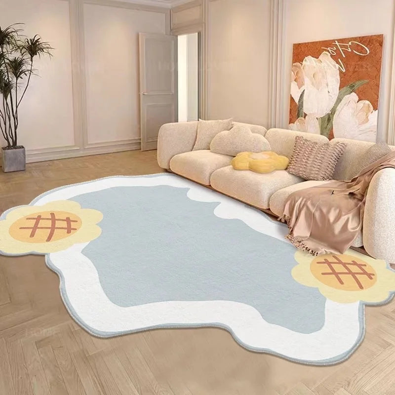 VIKAMA Cream Cashmere Style Bedroom Carpet