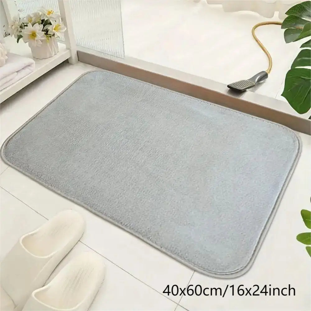 VIKAMA Modern Minimalist Coral Fleece Area Rug