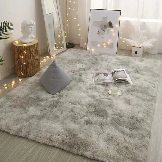 VIKAMA Silk Wool Rug Bedroom Living Room Kids Prayer Carpet Large Decor