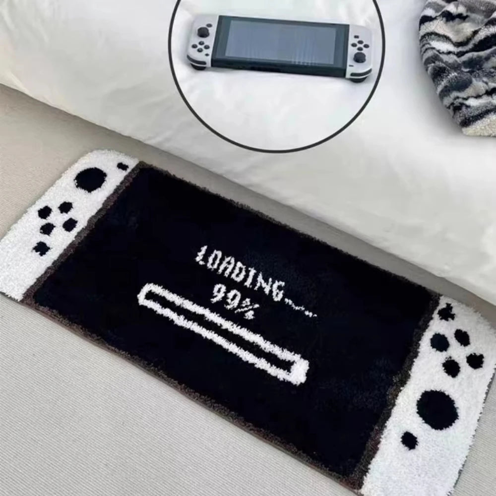 VIKAMA Game Console Shaped Plush Cartoon Area Rug