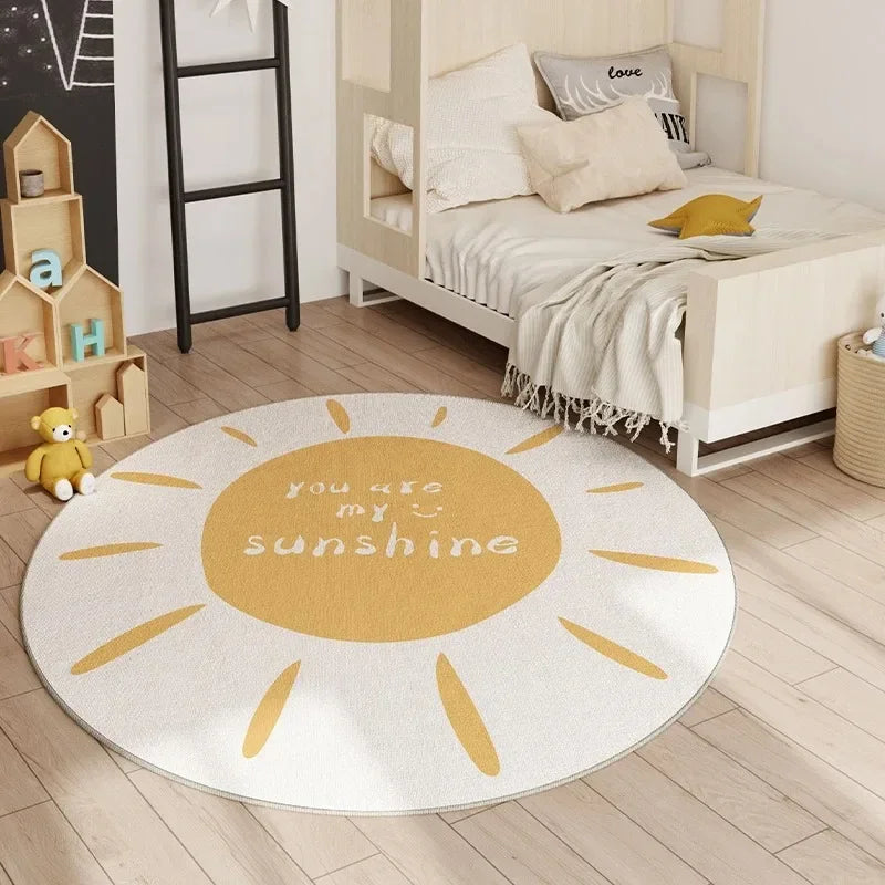 VIKAMA Kids Hopscotch Round Play Rug