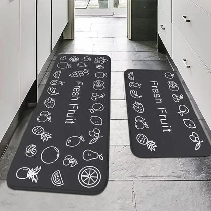 Multi-Purpose Sponge Absorbent Mat Non-Slip Kitchen Bathroom Rug Moisture-Absorbing Machine Washable Carpet