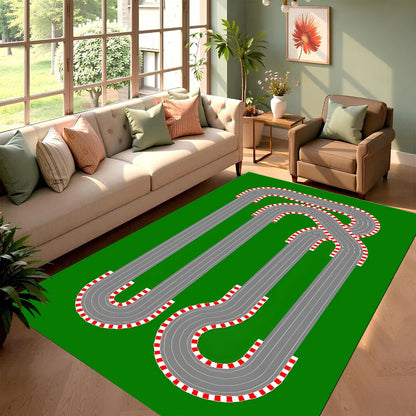 City Race Track Kids Play Rug