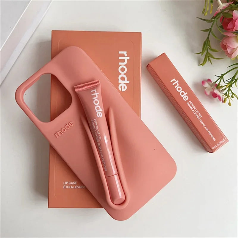 Phone Lipstick Case with Box & Lips – Rhode Silicone Cover