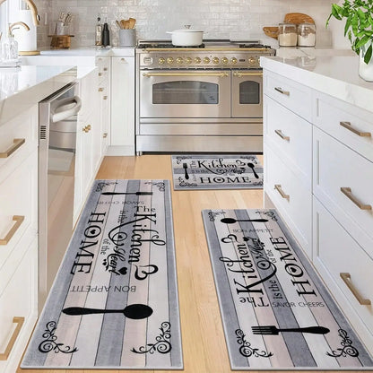 Kitchen Utensil & Spice “Bon Appétit” Area Rug