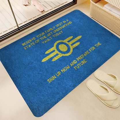 Gaming Logo Non-Slip Entrance Door Mat